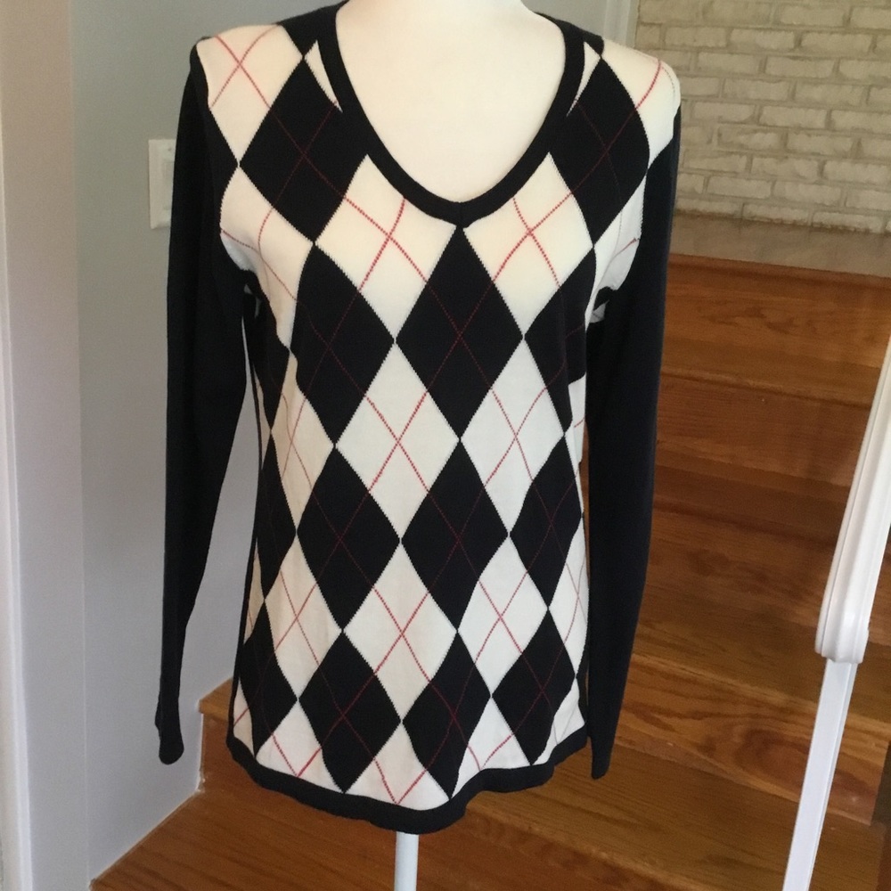 NWT TOMMY HILFIGER ARGYLE SWEATER - Picture 8 of 11